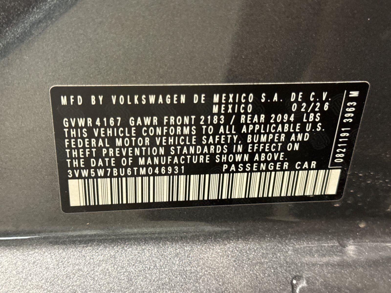 2026 Volkswagen Jetta S