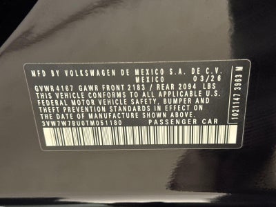 2026 Volkswagen Jetta SE