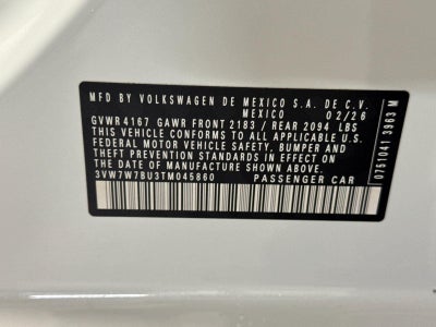 2026 Volkswagen Jetta SE