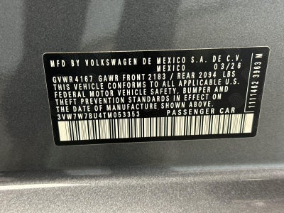 2026 Volkswagen Jetta SE