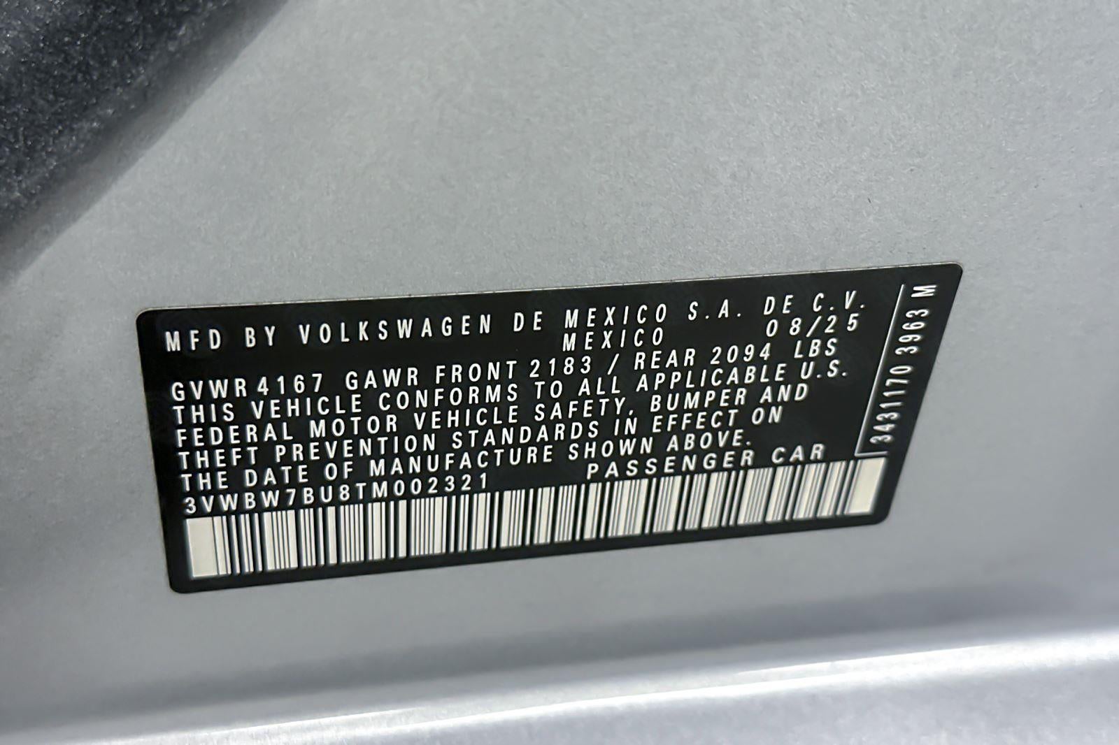 2026 Volkswagen Jetta Sport