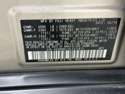 2014 Subaru Outback 2.5i Limited