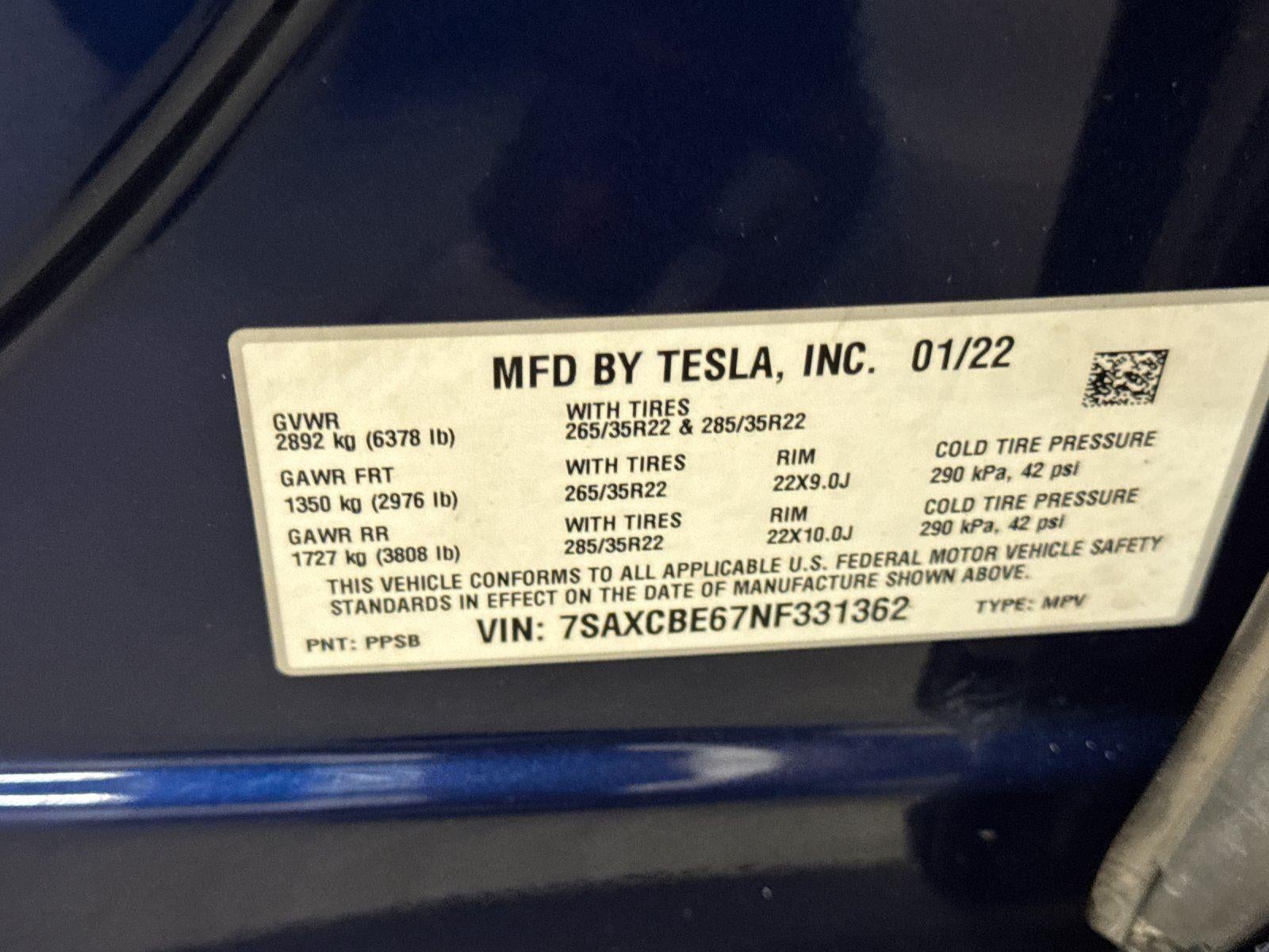 2022 Tesla Model X Plaid