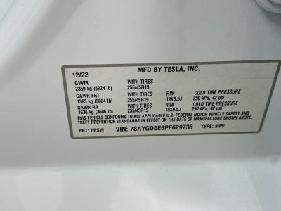 2023 Tesla Model Y Long Range