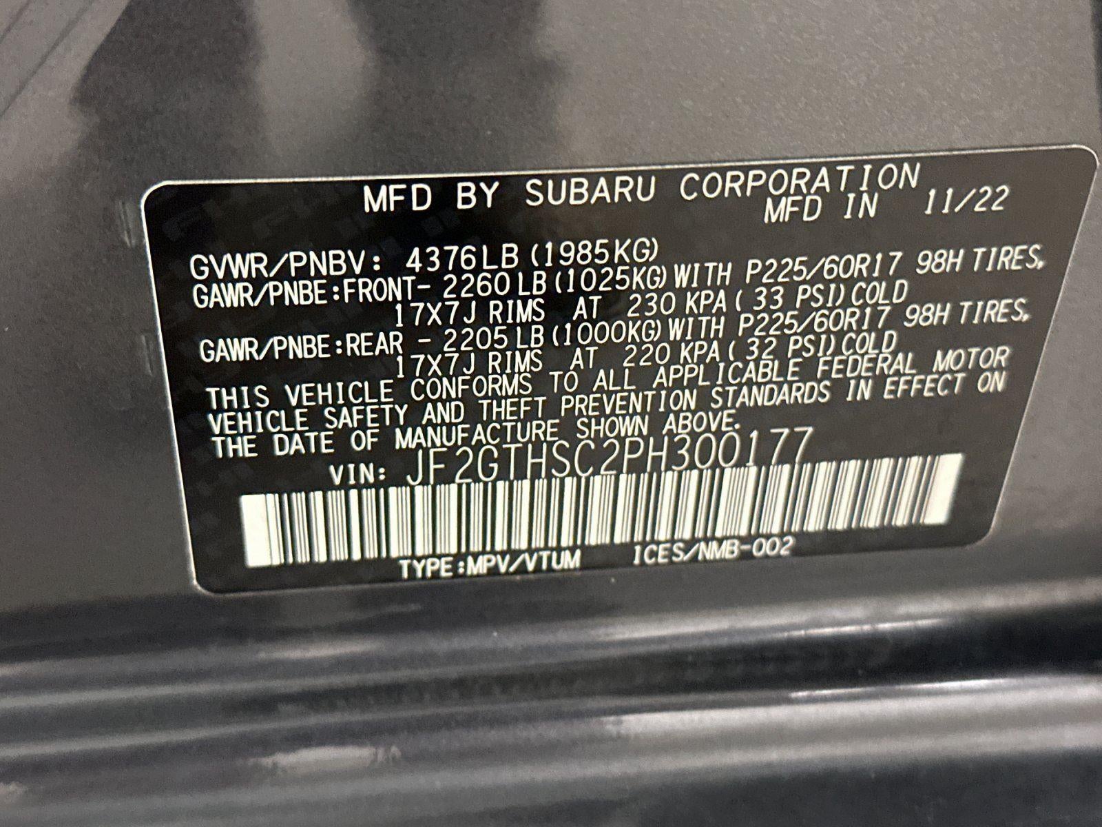 2023 Subaru Crosstrek Sport