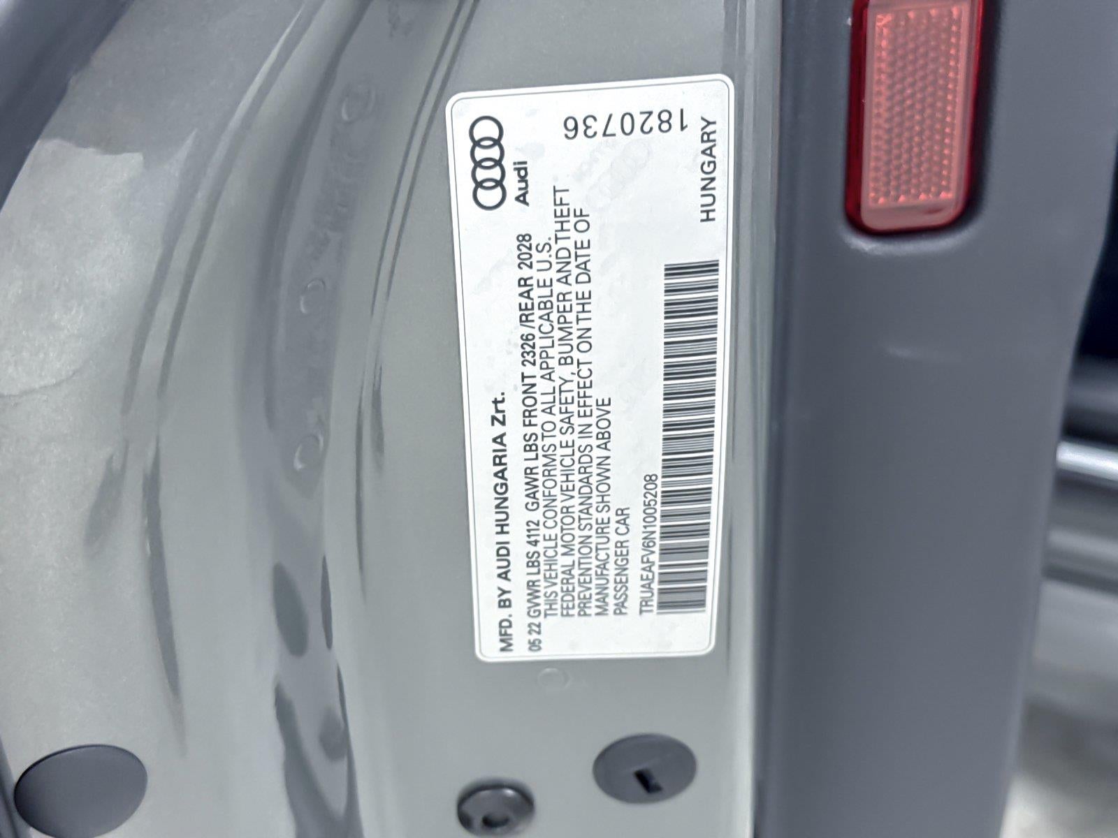 2022 Audi Tt Coupe 45 TFSI quattro