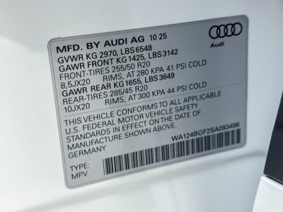 2025 Audi Q6 E-Tron Premium Plus