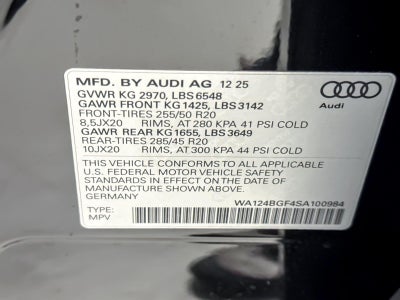 2025 Audi Q6 E-Tron Premium Plus