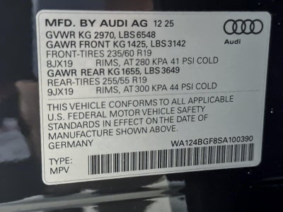2025 Audi Q6 E-Tron Premium Plus