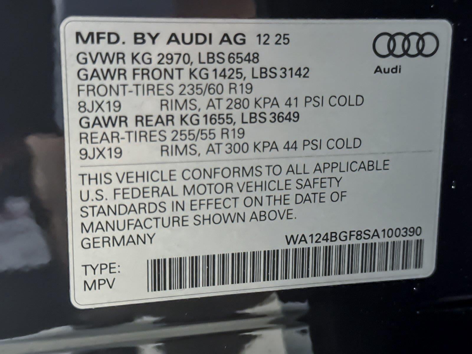 2025 Audi Q6 E-Tron Premium Plus