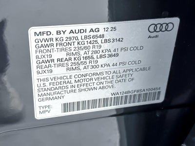 2025 Audi Q6 E-Tron Premium Plus