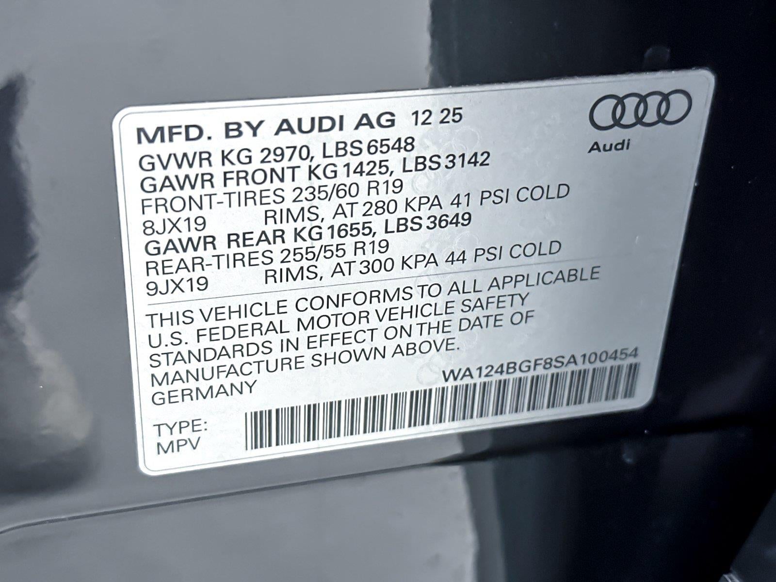 2025 Audi Q6 E-Tron Premium Plus