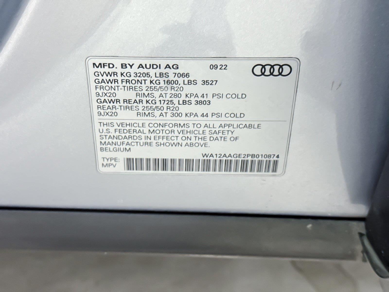 2023 Audi e-tron Sportback S line Premium Plus