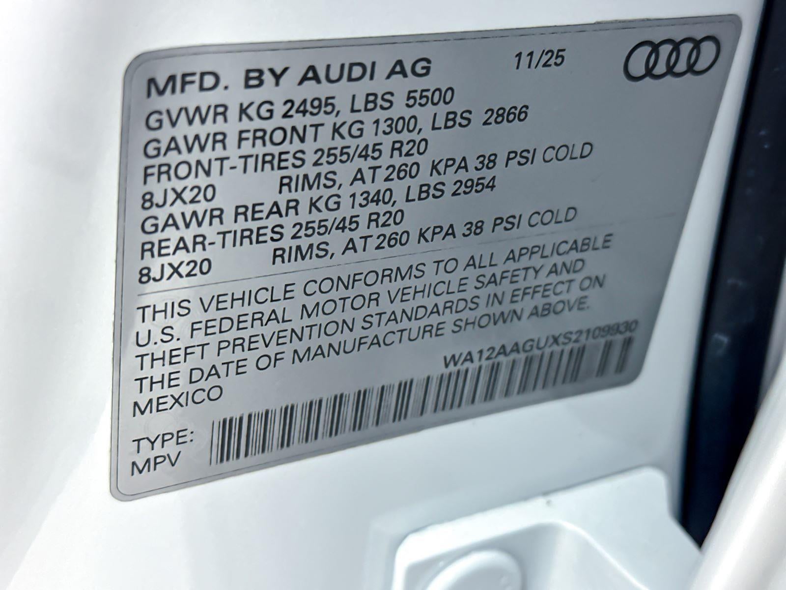 2025 Audi Q5 Premium Plus