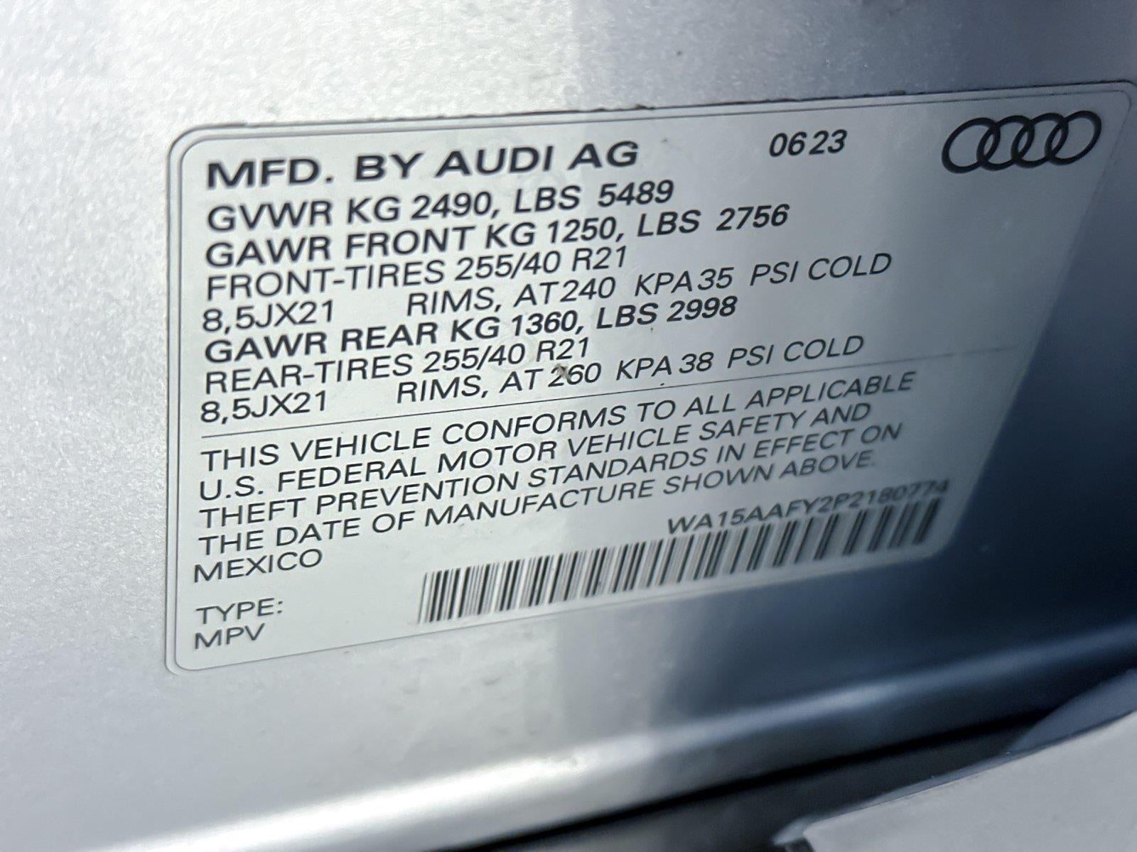 2023 Audi Q5 Sportback S line Premium Plus