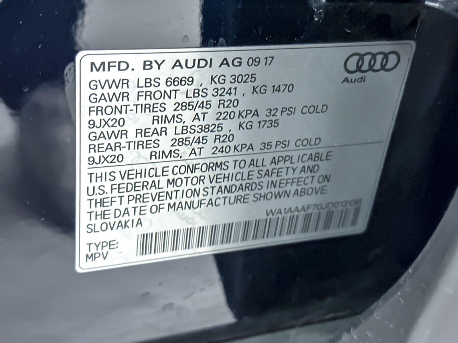 2018 Audi Q7 Premium