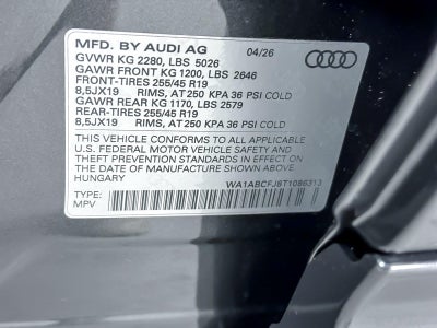 2026 Audi Q3 S line