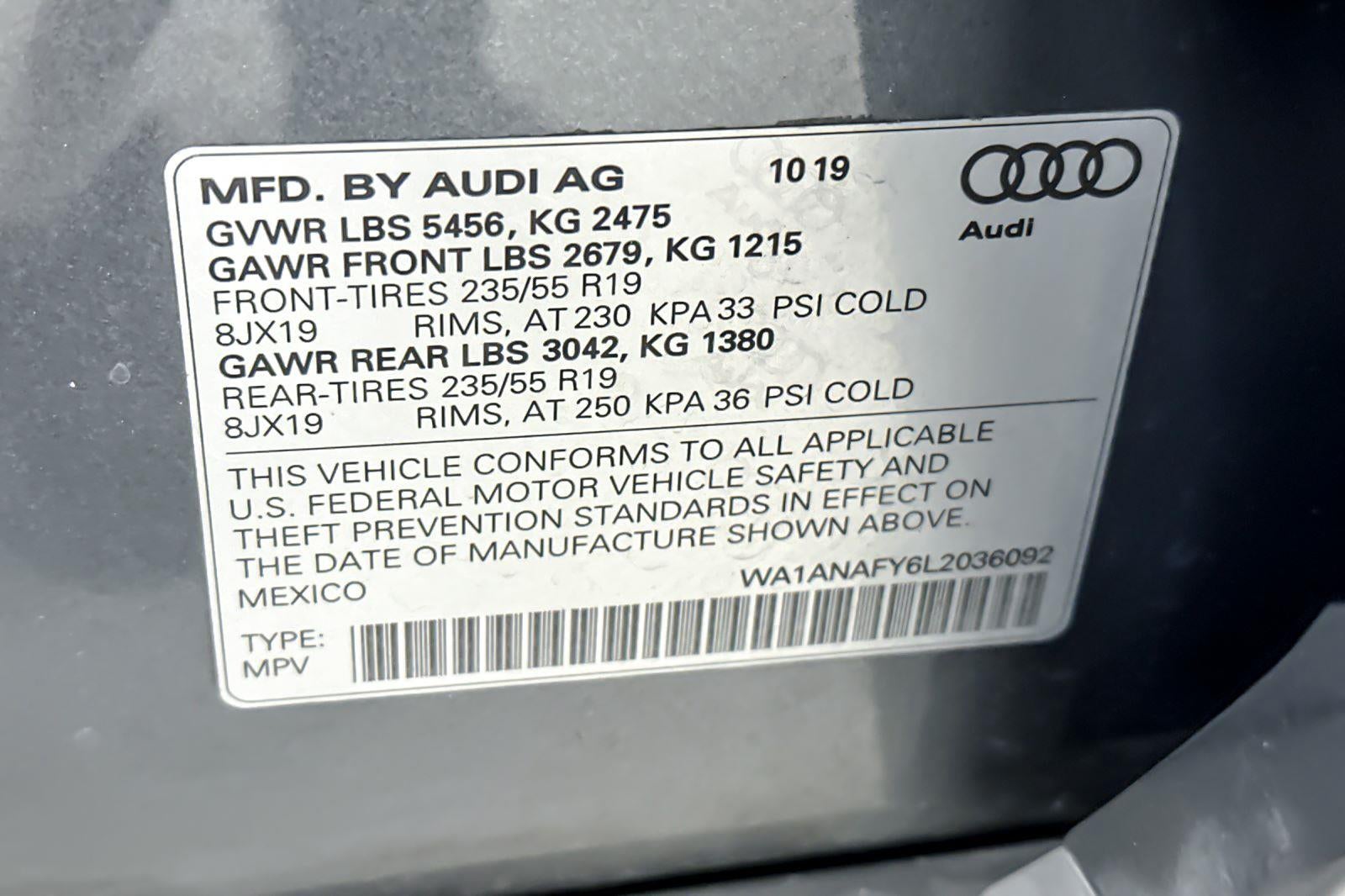 2020 Audi Q5 Premium