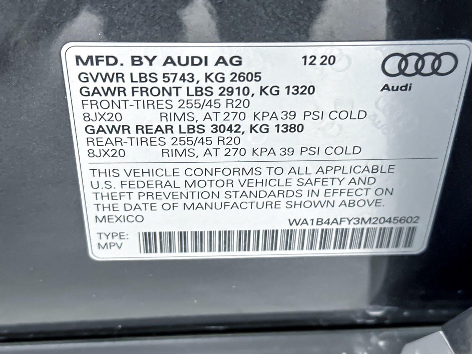 2021 Audi Sq5 Premium Plus
