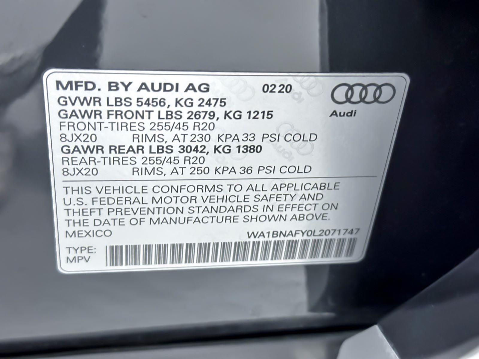 2020 Audi Q5 Premium Plus