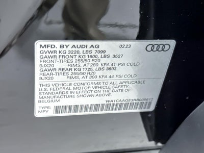 2024 Audi Q8 e-tron Sportback S line Premium Plus