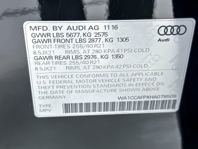 2017 Audi SQ5 Premium Plus