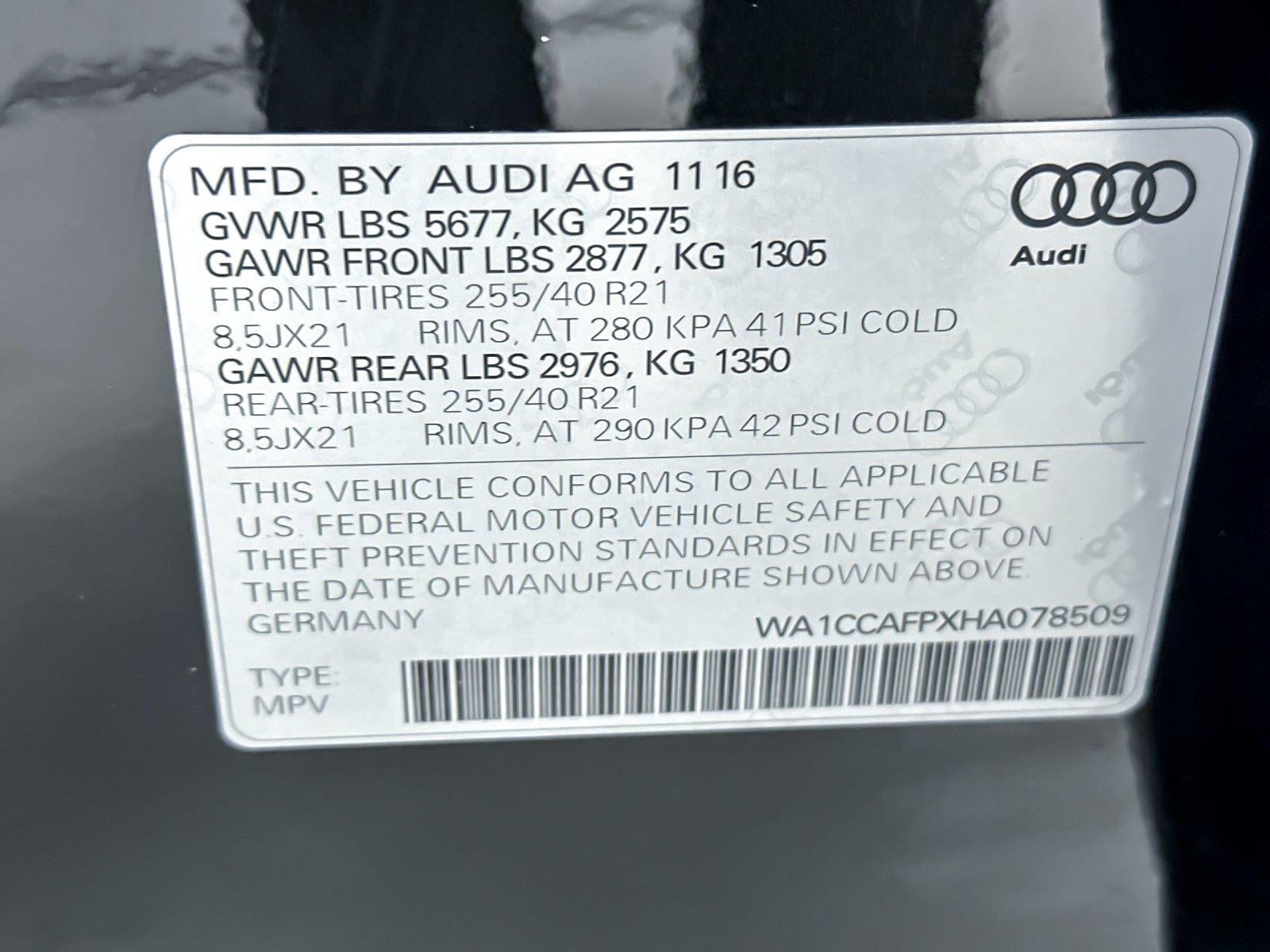 2017 Audi SQ5 Premium Plus