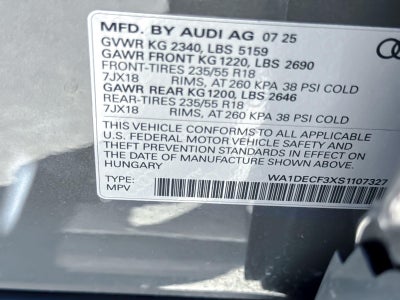 2025 Audi Q3 S line Premium