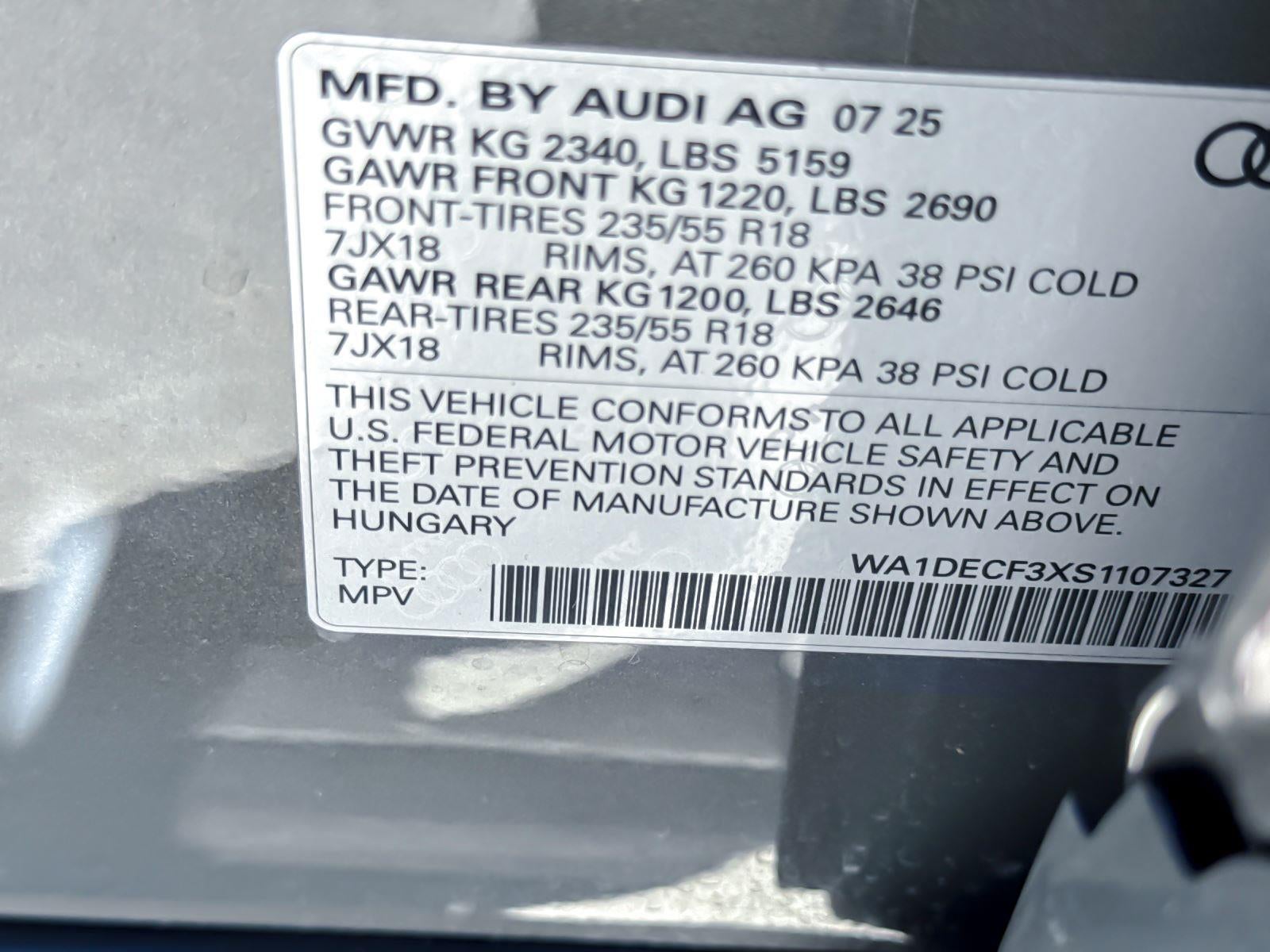 2025 Audi Q3 S line Premium