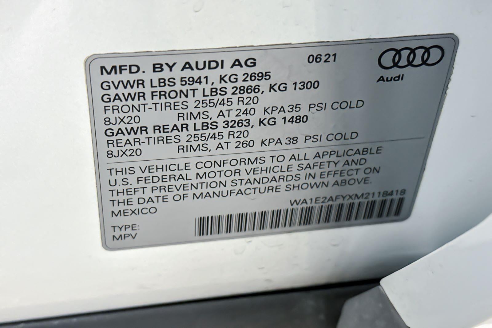 2021 Audi Q5 Premium Plus