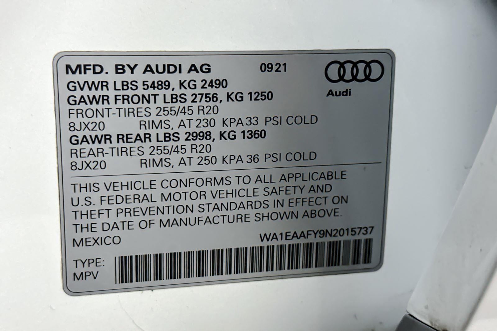 2022 Audi Q5 S line Premium Plus