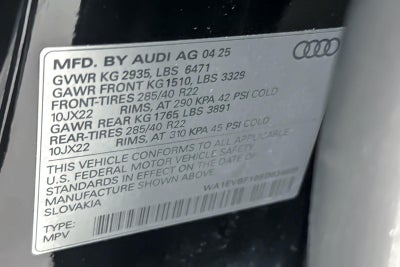 2025 Audi Q8 Premium Plus