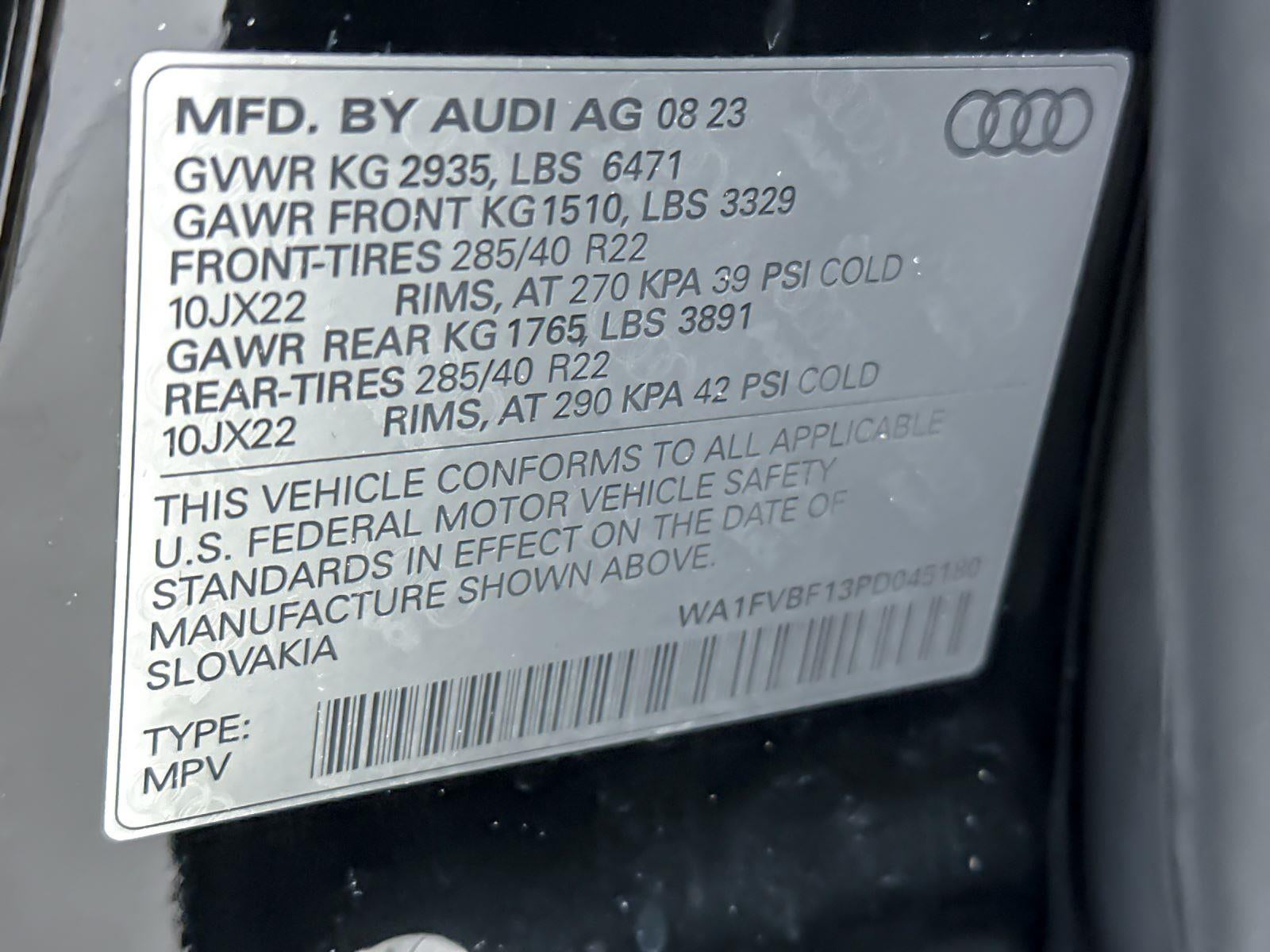 2023 Audi Q8 Prestige