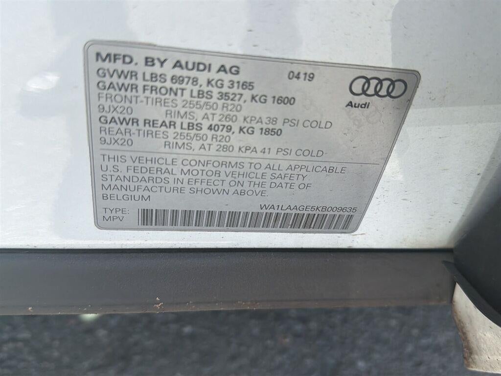 2019 Audi E-Tron Premium Plus