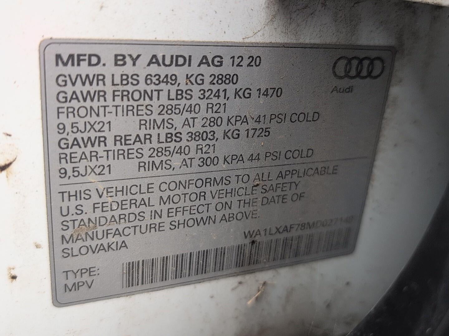 2021 Audi Q7 Premium Plus