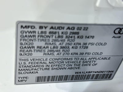 2022 Audi Q7 Premium Plus