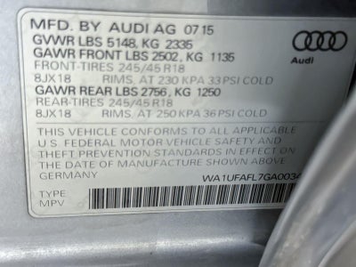 2016 Audi allroad Premium Plus