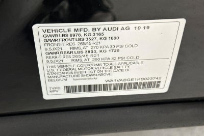 2019 Audi e-tron Prestige