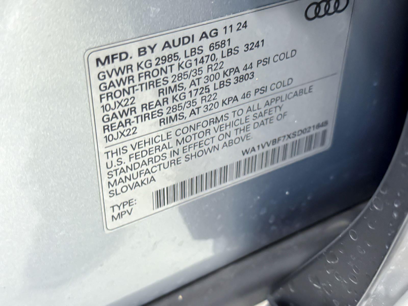 2025 Audi Q7 Prestige