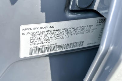 2025 Audi A6 e-tron Premium Plus