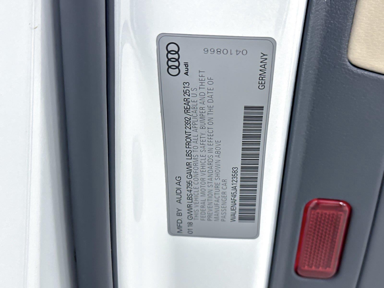 2018 Audi A4 Premium Plus