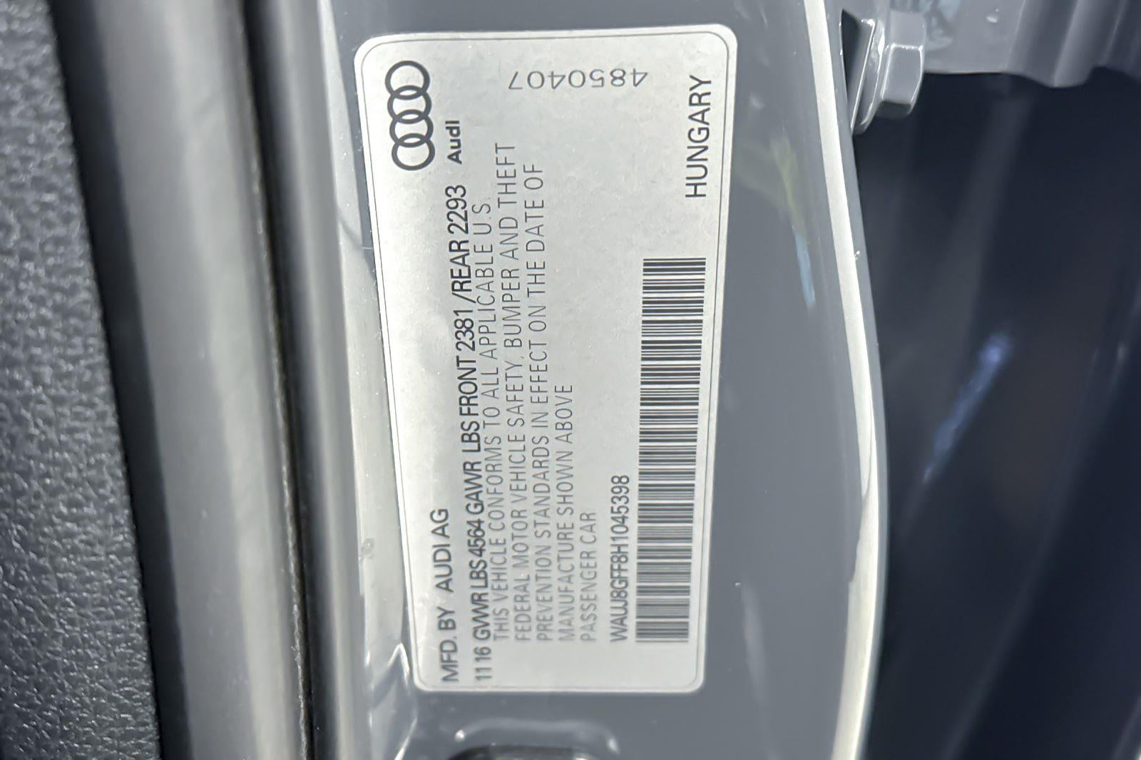 2017 Audi A3 Sedan Premium Plus