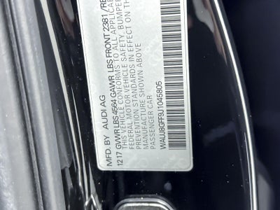 2018 Audi A3 Sedan Premium Plus