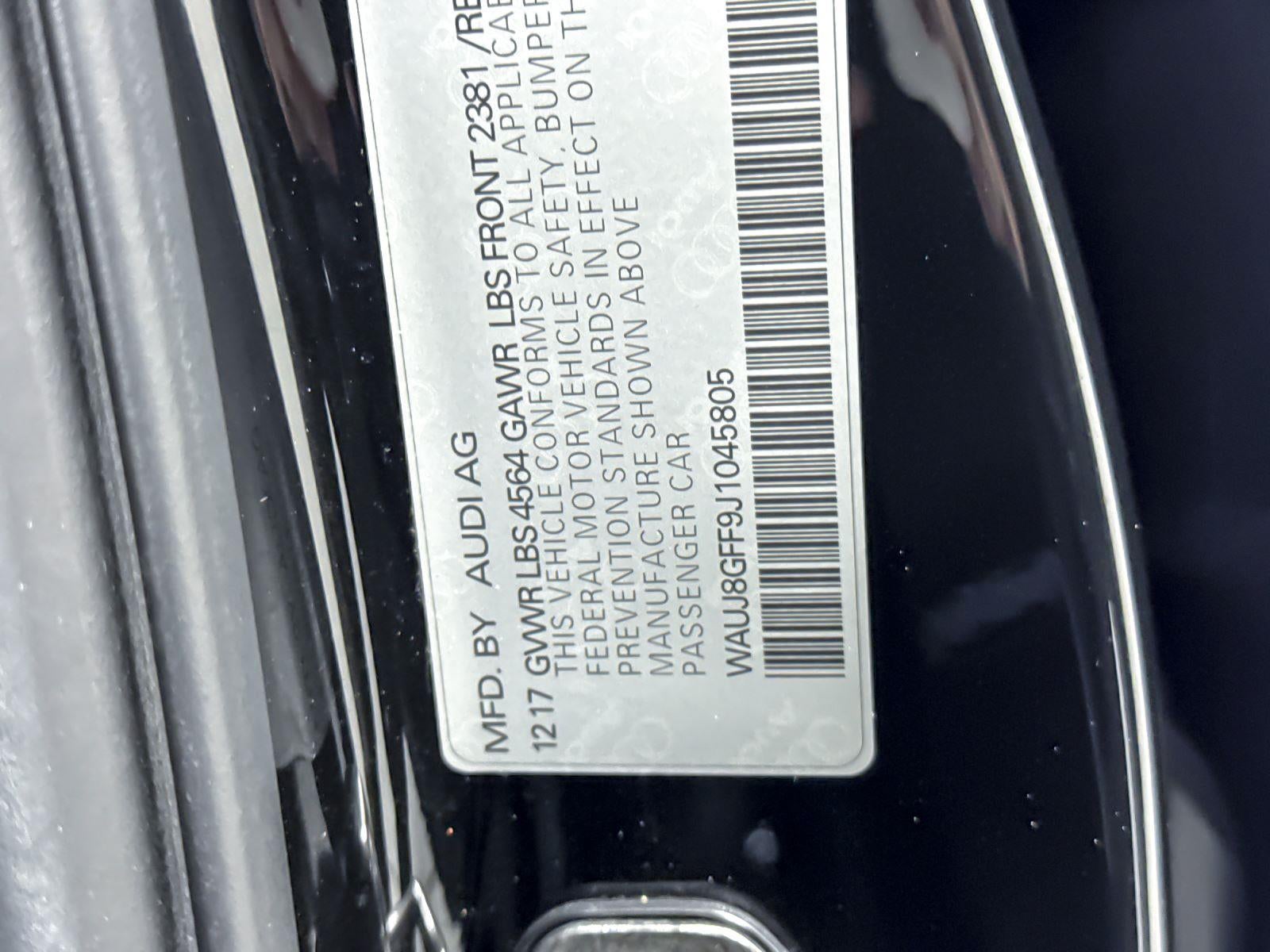 2018 Audi A3 Sedan Premium Plus