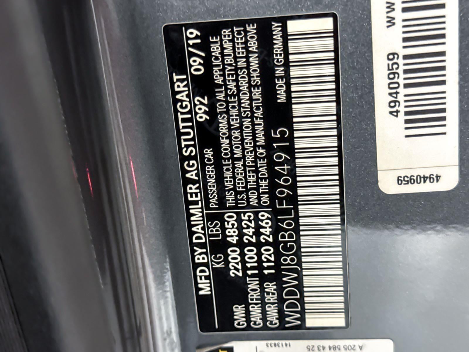 2020 Mercedes-Benz C-Class AMG® C 63