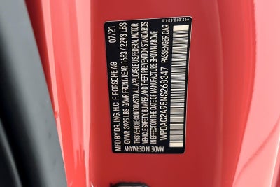 2022 Porsche 911 GT3