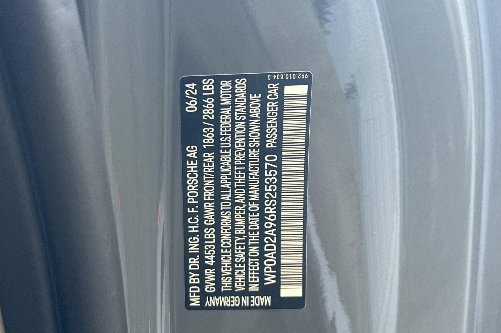 2024 Porsche 911 Turbo S