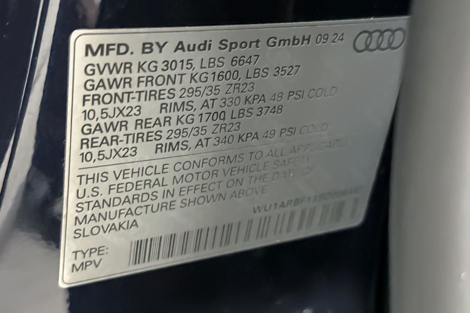 2025 Audi RS Q8 performance