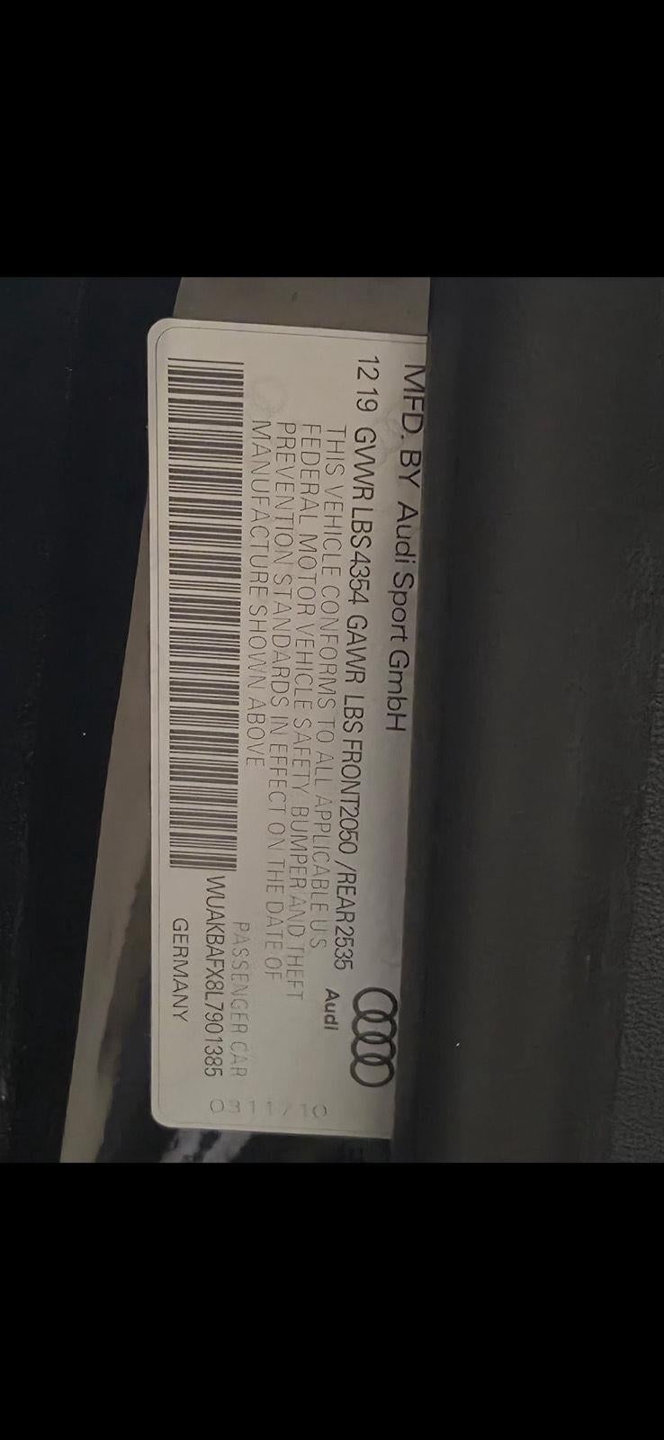 2020 Audi R8 Coupe V10 performance