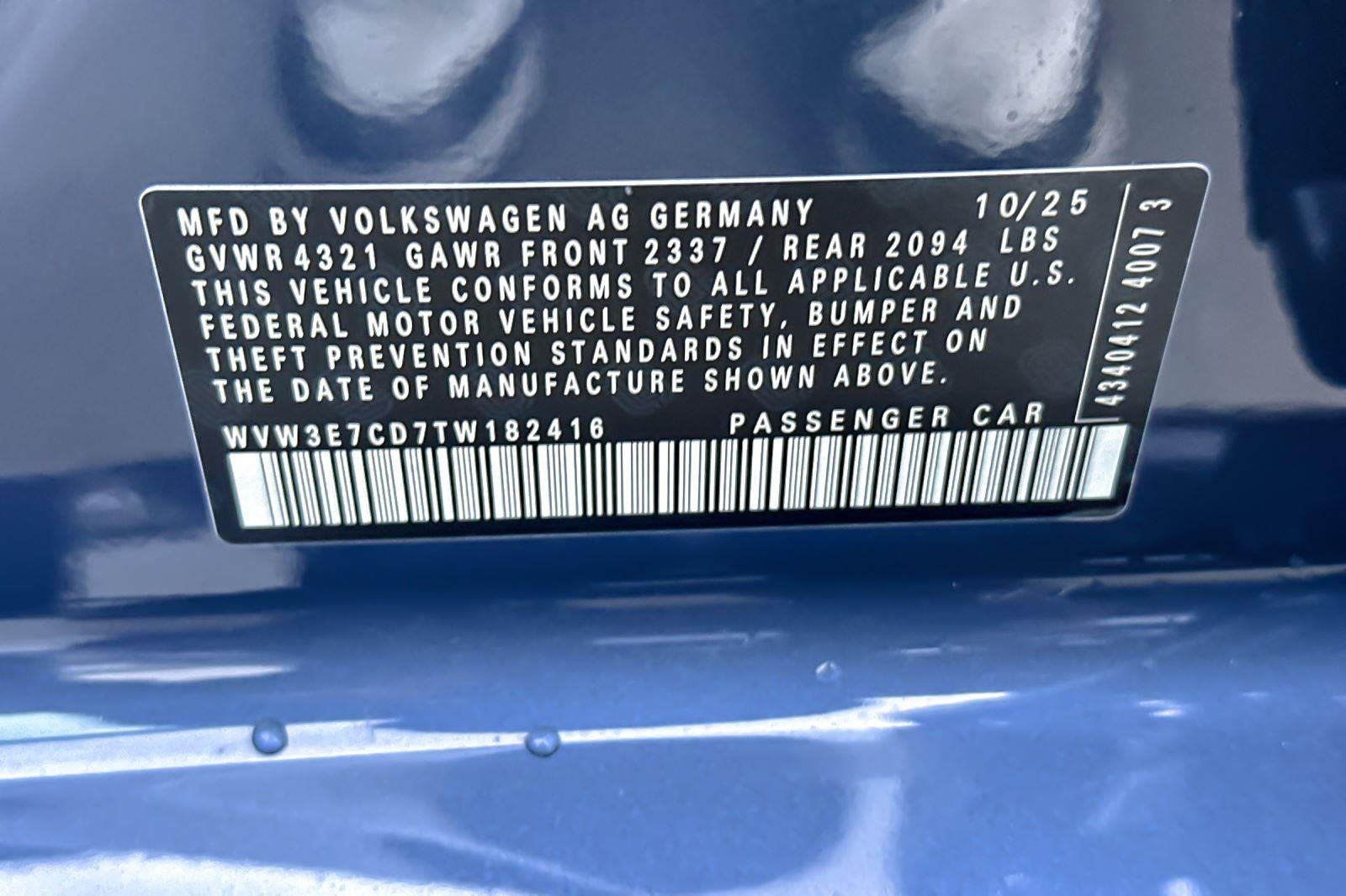 2026 Volkswagen Golf GTI SE